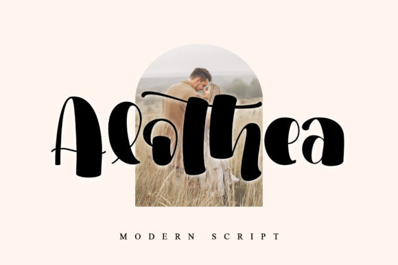 Alothea: A Modern Script Font for Creative Web Design