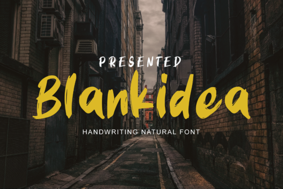 Blankidea: A Handwritten Font for Creative Web Design