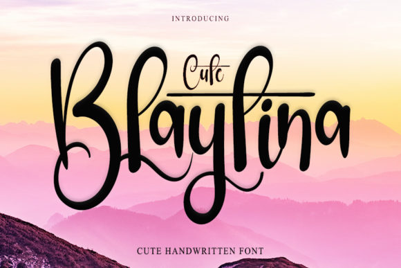 Blaytina Cute: A Charming Handwritten Font for Crafters