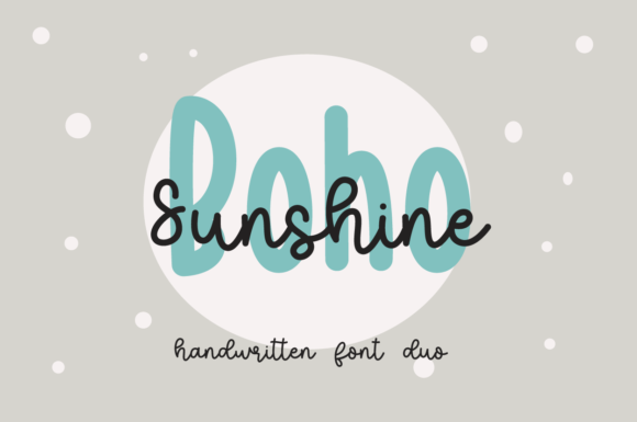 Boho Sunshine: A Font Duo for Your Brand's Visual Upgrade