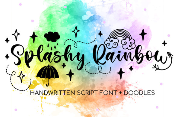 Bring Your Handmade Creations to Life with Splashy Rainbow Font