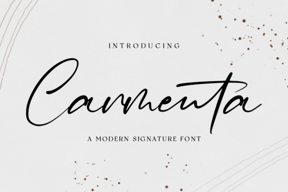 Carmenta: A Graceful Script Font for Editorial Elegance