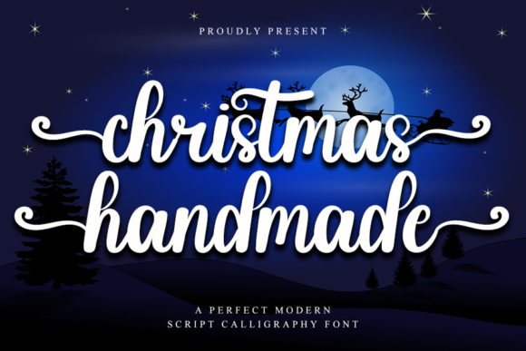Christmas Handmade: A Stylish Script Font for Modern Branding