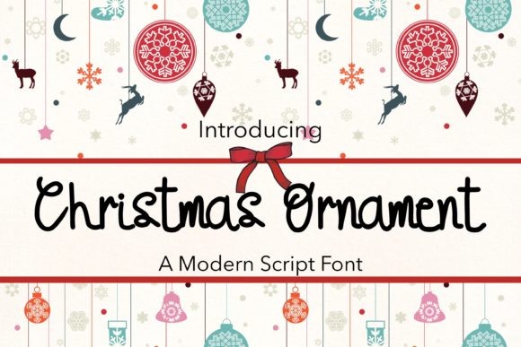Christmas Ornament: A Whimsical Script Font for Creative Projects