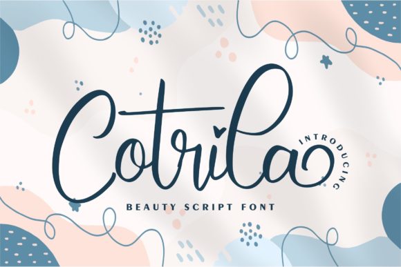 Discover Cotrila: A Whimsical Handwritten Font for Crafters