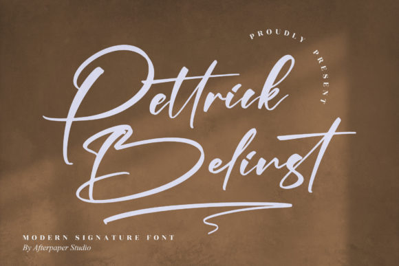 Discovering Pettrick Belinst: A Script Font for Editorial Elegance