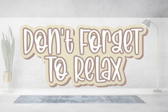 Don't Forget to Relax: A Charming Handwritten Font for Web Design