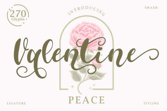 Elevate Your Editorial Design with Valentine Peace Font