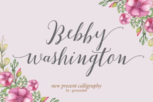 Enhance Your Brand with Bebby Washington Font