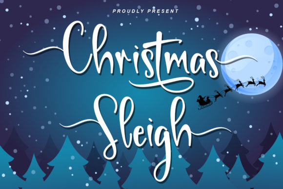 Enhance Your Brand with Christmas Sleigh Font