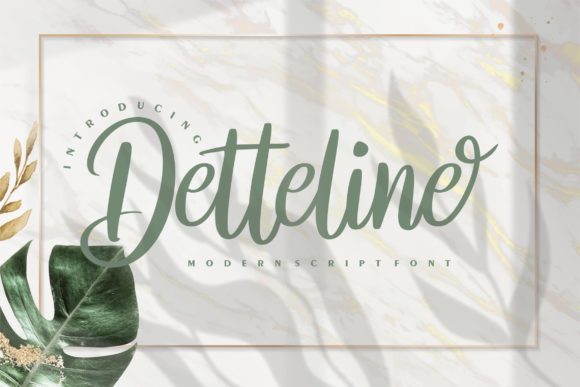 Enhance Your Brand with Detteline: A Beautiful Handwritten Font