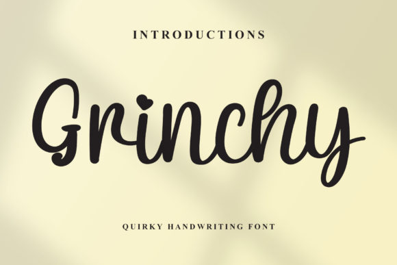 Enhance Your Brand with Grinchy: A Charming Script Font