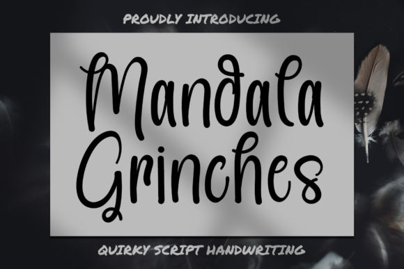Explore Mandala Grinches: A Charming Handwritten Font