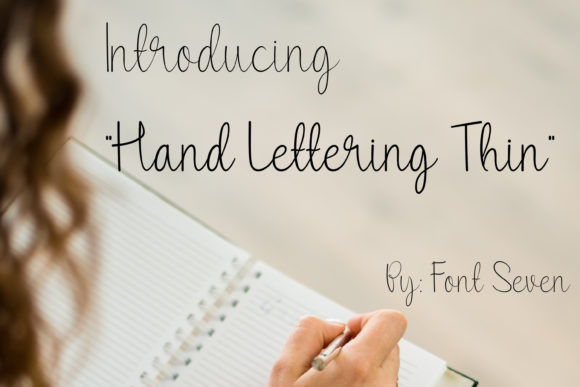 Hand Lettering Thin: A Script Font for Elegant Web Design