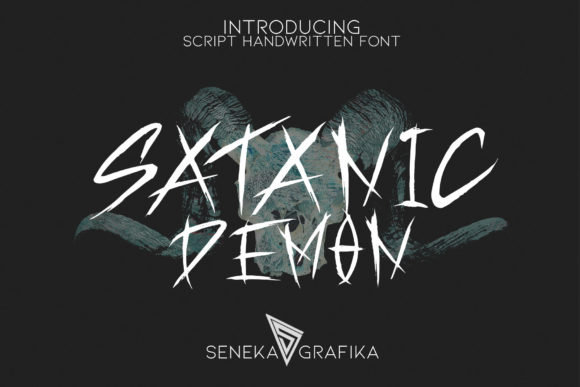 Satanic Demon: A Unique Handwritten Font for Crafters