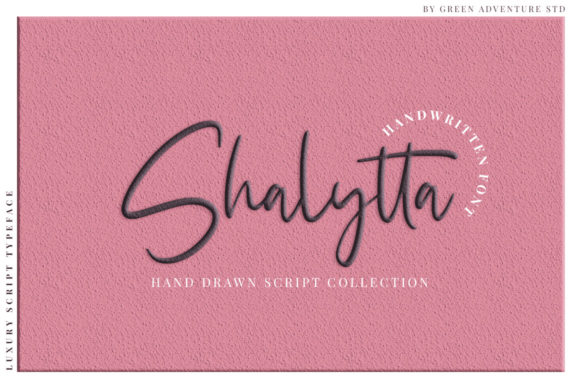 Shalytta: A Hand-Drawn Script Font for Elegant Publishing