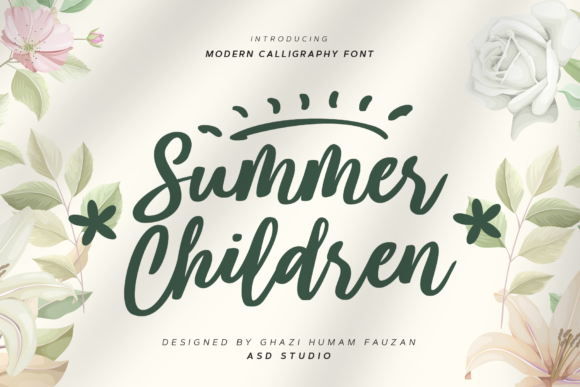 Summer Children: A Charming Font for Creative Makers