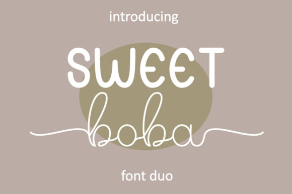 Sweet Boba: A Handwritten Font for Creative Web Design