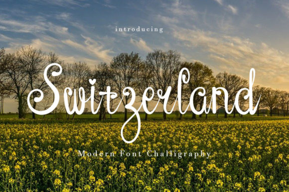 Switzerland: A Luxurious Handwritten Typeface for Elegant Design