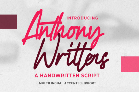 Transform Your Brand with Anthony Writters Font