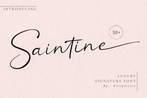 Unleash Elegance with Saintine: A Modern Script Font